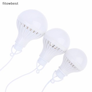 Fbth หลอดไฟ LED 5V 3W-12W USB แบบพกพา สําหรับตั้งแคมป์ เดินป่า เต็นท์ ท่องเที่ยว ทํางาน QDD