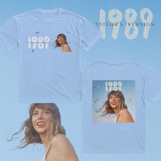 ใหม่ TAYLOR SWIFT 1989 THE ERAS TOUR เสื้อยืดลําลอง ผ้าฝ้าย แขนสั้น คอกลม สําหรับผู้ชาย และผู้หญิง 2023