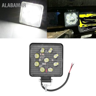 ALABAMAR 27W 9LED ไฟทำงาน 2700LM โคมไฟน้ำท่วม Led Off Road Light Universal Car Modified Spotlight