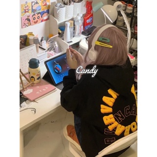 Candy Kids  เสื้อผ้าผู้ญิง แขนยาว เสื้อฮู้ด คลุมหญิง สไตล์เกาหลี แฟชั่น  พิเศษ สวย Comfortable Chic A28J16Q 36Z230909