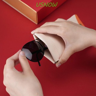 Usnow เคสแว่นตากันแดด หนัง PU พิมพ์ลายโชคดี กันน้ํา แฟชั่นสําหรับผู้ชาย