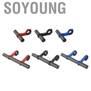 Soyoung Bike Handlebar  Bar  UV Resistant Carbon Fiber Extension Lightweight Shock Proof Aluminum Alloy for Phone Mount Headlight