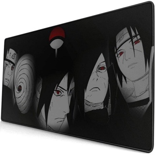 Sfsdfd แผ่นรองเมาส์เล่นเกม ลาย Sasuke Madara Obito Itachi Uchiha Sharingan Naruto สําหรับสํานักงาน