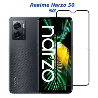 กระจกนิรภัย Realme Narzo 50 5G แบบเต็มจอ ป้องกันรอยขีดข่วน