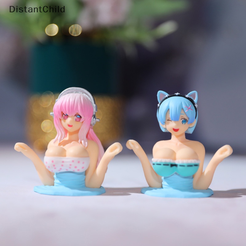 Dsth ตุ๊กตาอนิเมะเขย่าหน้าอก เซ็กซี่ สําหรับตกแต่งภายในรถยนต์ ห้องนอน บ้าน ออฟฟิศ โต๊ะ 1 ชิ้น