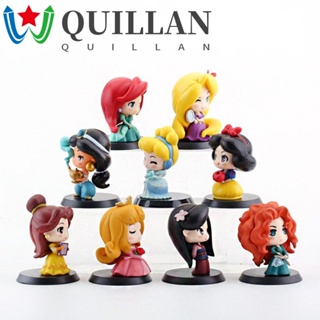 Quillan ตุ๊กตาฟิกเกอร์ PVC รูปการ์ตูนเจ้าหญิง เหมาะกับของสะสม ของเล่นสําหรับเด็ก