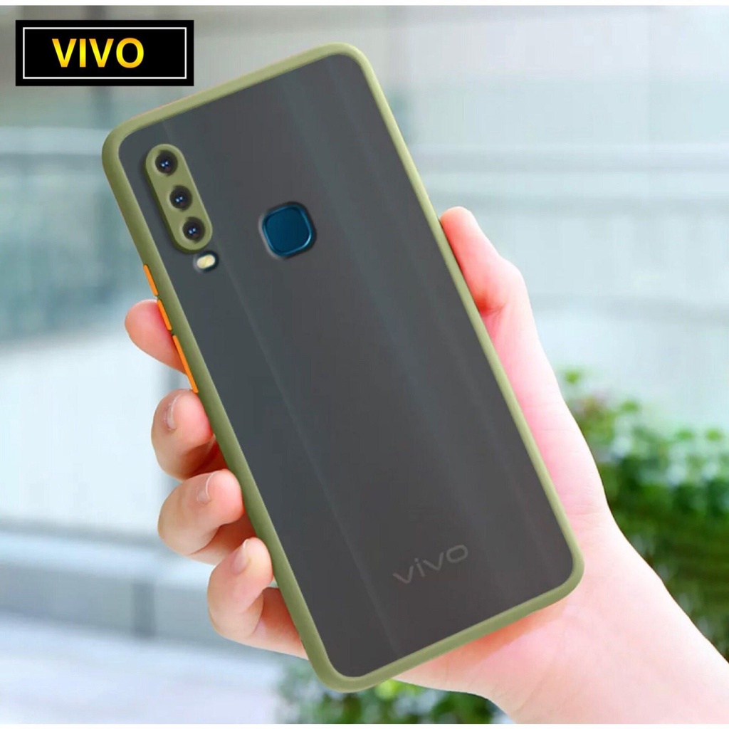 เคส Vivo Y12 / Y15 / Y17 เคสวีโว่ ขอบสีผิวด้าน เคสกันกระแทก เคสนิ่ม TPU Case