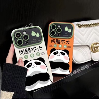 ใหม่ เคสโทรศัพท์มือถือนิ่ม ลายแพนด้า ข้อความ สําหรับ Apple Iphone 14promax 13pro 12 11 7p 0BKJ