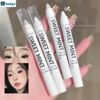 Sweet Mint Matte White Lying Silkworm ปากกาเน้นข้อความ Eye Corner Brightening Pearlescent อายไลเนอร์ไฮกลอส Waterproof Glitter Eye Shadow Stick heby1