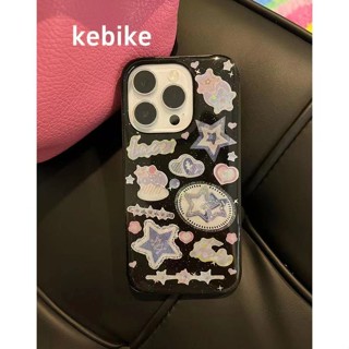 เคสโทรศัพท์มือถือ อีพ็อกซี่ กันกระแทก ลายหัวใจ ดาว สไตล์เกาหลี สําหรับ Iphone 14promax 13 11 14pro 13pro 14