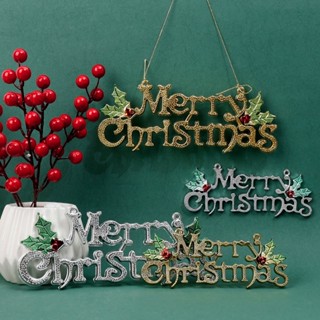 [สินค้าใหม่] ป้ายแขวน ลายตัวอักษร Merry Christmas 14 20 ซม. นํากลับมาใช้ใหม่ได้ สําหรับแขวนตกแต่งต้นคริสต์มาส