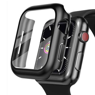 ฟิล์มกระจกนิรภัย และเคส สําหรับ Apple Watch Series 8 7 6 5 4 3 2 SE iWatch 45 มม. 41 มม. 40 มม. 44 มม. 42 มม. 38 มม.