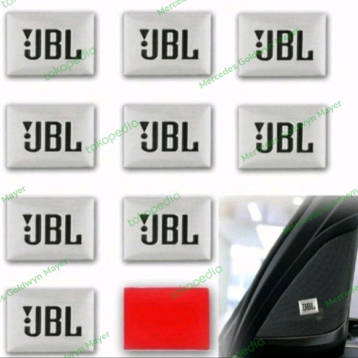 JBL Logo Sticker Emblem 3D Aluminium Sticker Decals Audio ลําโพง JBL