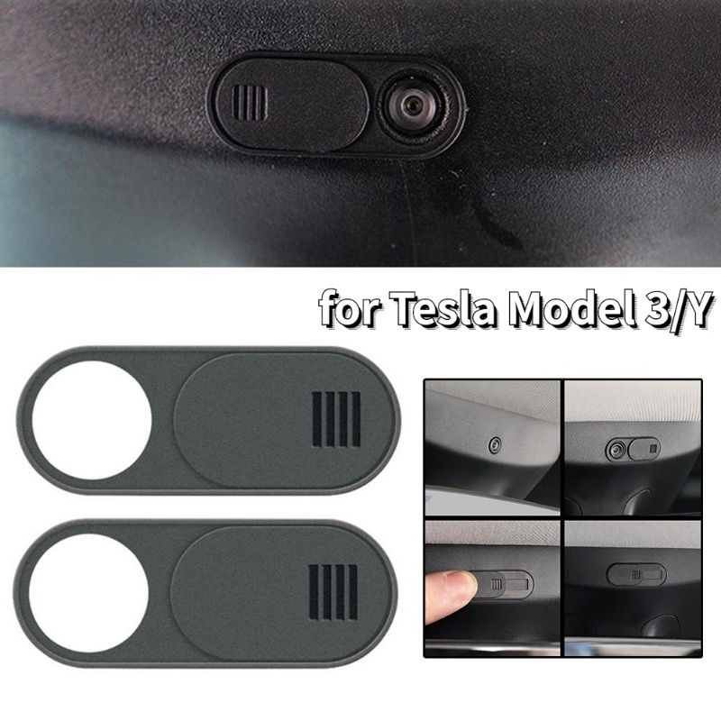 ฝาครอบกล้องเว็บแคม แบบสไลด์ ป้องกันการแอบมอง มีกาวในตัว เพื่อความเป็นส่วนตัว อุปกรณ์เสริม สําหรับ Tesla Model 3 Y 1 ชิ้น