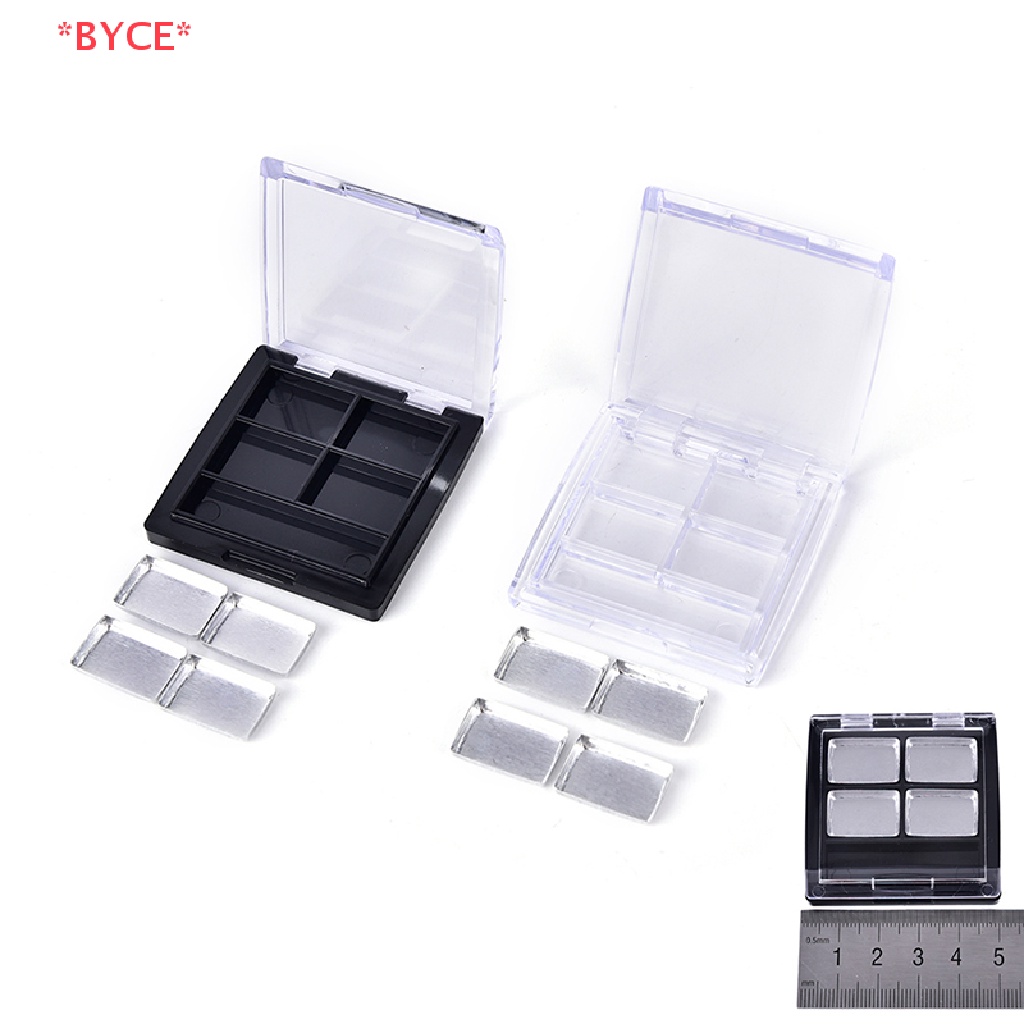 BYCE> Empty 4 Square Grids Eyeshadow Lip Box Case Cosmetic Packing+Palette new