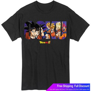 เสื้อยืดแขนสั้นleee ดราก้อนบอลเสื้อยืดกีฬา Great Eastern Entertainment Dragon Ball Super-Goku Saiyan Levels Mens T-Shirt