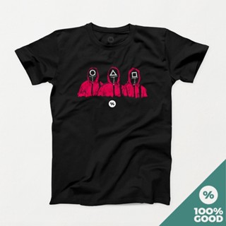 100% Good Korean Drama Series Squid Game Black T-Shirt For Men And Women_01