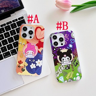 เคสแข็ง สำหรับ ไอโฟน iPhone 14 Pro Max iPhone 13 Pro Max iPhone 12 Pro Max iPhone 11 Cartoon Kuromi คุโรมิคุโรมิ &amp; My Melody เมโลดี้ Hard Case