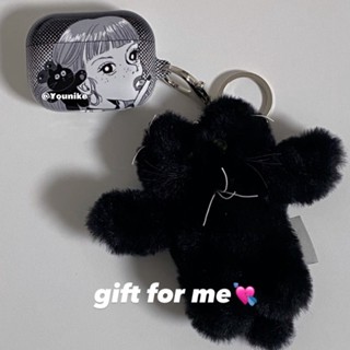 เคสหูฟังบลูทูธไร้สาย แบบแข็ง ลายการ์ตูนเด็กผู้หญิง สองมิติ สําหรับ Airpods 1 2 Pro 2 3