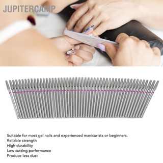 JUPITERCAMP 50 pcs เล็บเจาะข้าวโพด Bits ชุดเล็บกาวถอดอุปกรณ์เสริมมืออาชีพ Cuticle Remover ชุดสำหรับเล็บเท้า