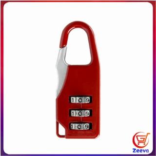 Zeeva กุญแจล็อคกระเป๋าเดินทาง แบบตั้งรหัส 3หลัก กุญแจล็อคเอนกประสงค์ Luggage lock