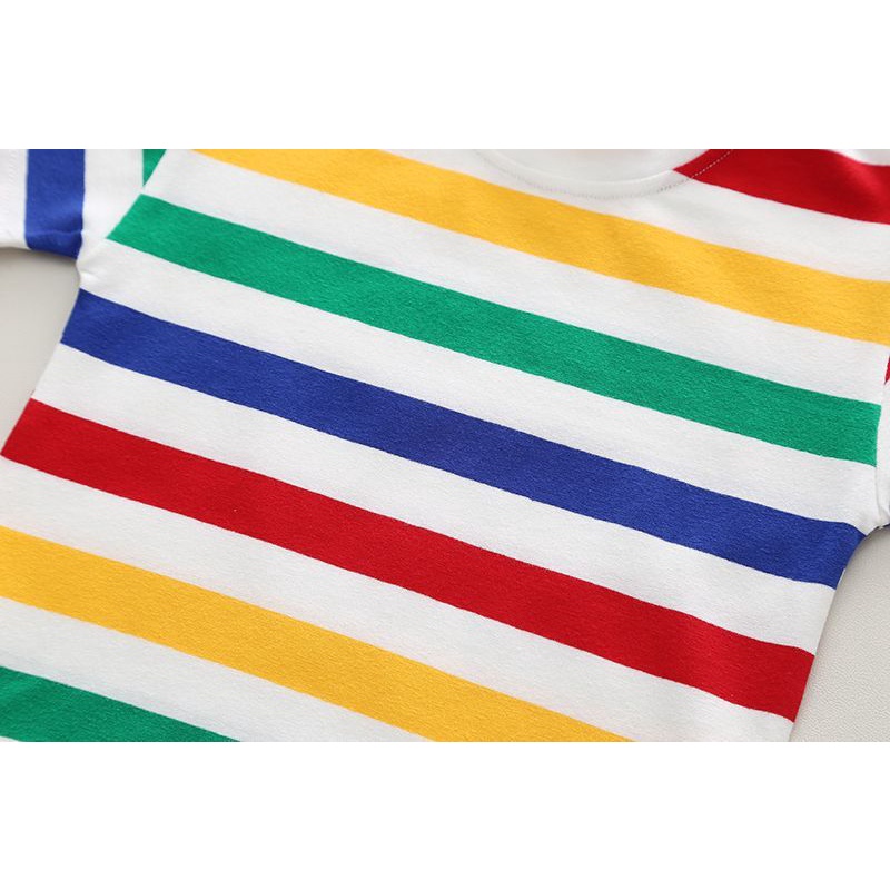 ฤดูร้อนเด็กทารกเสื้อผ้าชุดการ์ตูนหมีลายเสื้อยืด + โดยรวม 2 ชิ้นสูทสําหรับเด็กสบายๆเครื่องแต่งกายเด็ก ชุดวอร์ม - รูปที่ 6