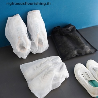 Righteousflourishs.th ถุงคลุมรองเท้า กันฝุ่น แบบใส 10 ชิ้น ต่อชุด