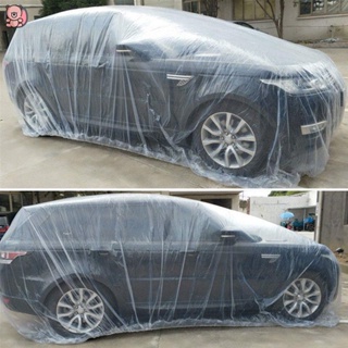 ผ้าคลุมรถยนต์ พลาสติก กันฝน กันฝุ่น มองไม่เห็น แบบใช้แล้วทิ้ง YKT YUE