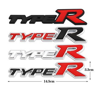 สติกเกอร์โลโก้ TYPER RR MUGEN Type R โลหะผสมสังกะสี 3D สําหรับติดตกแต่งรถยนต์ Honda 1 ชิ้น