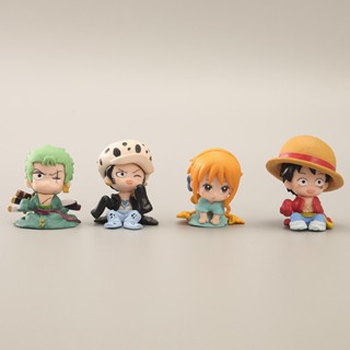 ฟิกเกอร์ ONE PIECE Monkey D Luffy 4 ชิ้น/ชุด