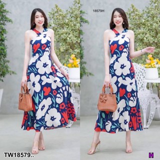 💗 Maxi dress แม็กซี่เดรสยาวลายดอกไม้ ทรงคอวี พร้อมส่ง ชุดไปทะล ชุดเซ็ท เดรสสั้น เดรสยาว ขาว ดำ กรม ชมพู