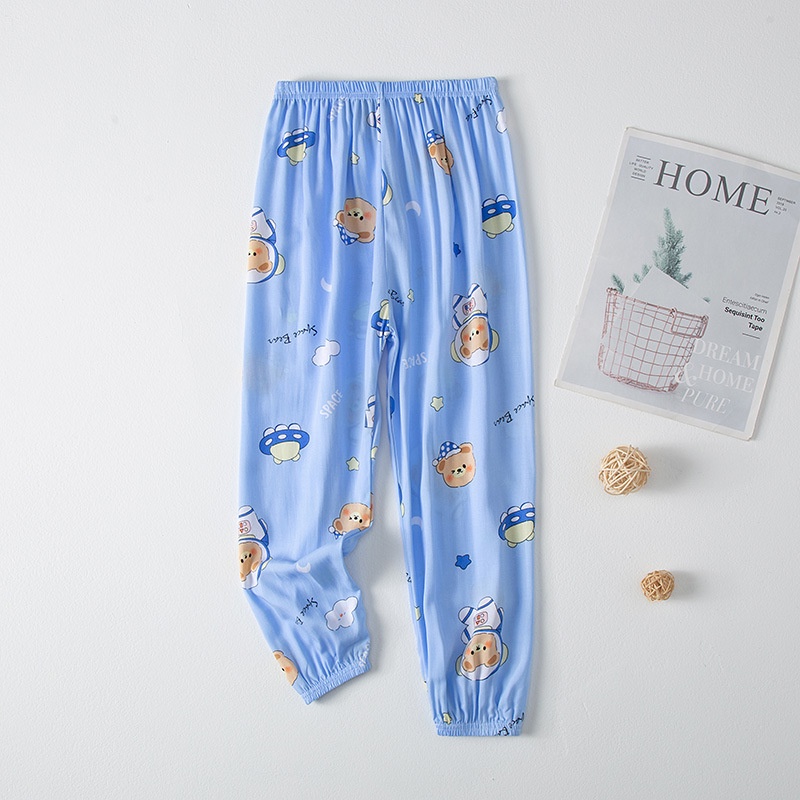 【YAOEENH】ชุดนอนกางเกงลําลอง ผ้าฝ้าย และผ้าเรยอน ป้องกันยุง ขนาดเล็ก กลาง และเล็ก ขนาด 90-150 ซม. สําหรับเด็กผู้ชาย และเด็กผู้หญิง