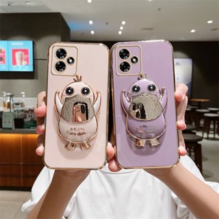 เคสมือถือ แบบนิ่ม ลายเป็ดน่ารัก พร้อมตัวยึด ป้องกันเลนส์กล้อง สําหรับ Infinix HOT 30 30i 30 Play 2023 HOT30 Infinix HOT30i HOT30Play