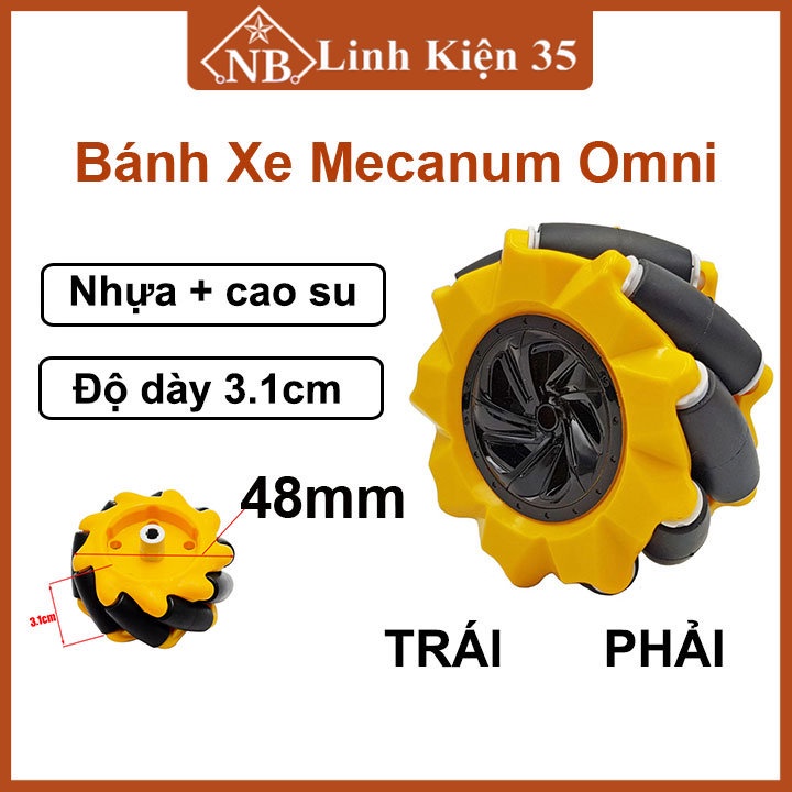 Mecanum Omni Smart Car Wheel 48mm