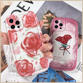 FOR IPHONE 6 6S 7 8 14 PLUS X XS XR 11 12 13 MINI MAX PRO Rose cartoon case