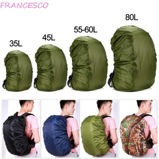 Francesco ผ้าคลุมกระเป๋าเป้สะพายหลังกันน้ํากันฝุ่นทนทาน 35-80L ทนทานสําหรับกระเป๋าเป้สะพายหลังกระเป๋าเดินป่าตั้งแคมป์