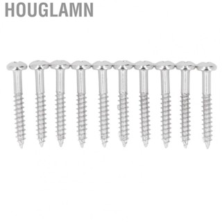 Houglamn Metal String Fixing Screws  Guitar Bridge Screw 10PCS Standard Size for Tremolo System