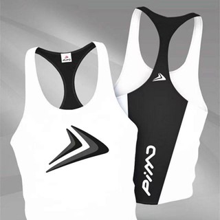 Summer Mens Vest Fitness Sports Running Quick-Drying Training Wear Sleeveless round Neck Loose Elastic Stitching Workout Clothes cSks