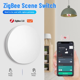 Tuya Zigbee สวิตช์ไฟอัจฉริยะ ไร้สาย ควบคุมด้วยรีโมต สําหรับบ้าน ที่ทํางาน