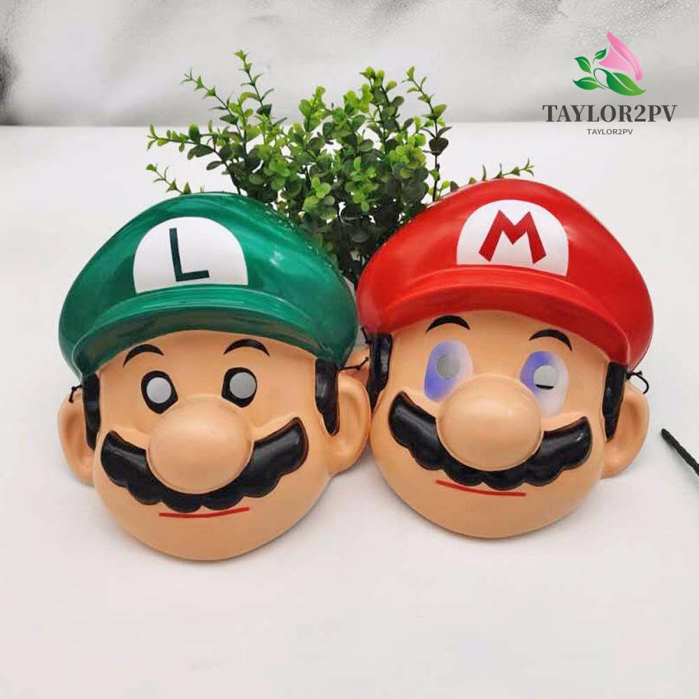 Taylor2pv หน้ากากคอสเพลย์ ธีมฮาโลวีน ซูเปอร์มาริโอ้ สําหรับเด็ก