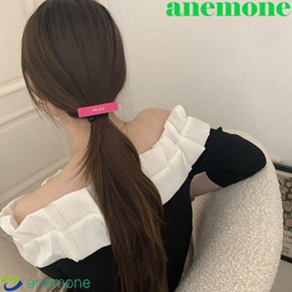 ANEMONE Sweet Letter Hair Clip Simple Women Hair Accessories Korean Style Hairpin Matte Duckbill Clip Luxury Sense Bang Clip Temperament Geometric Hair Clip Girls|Color Side Clip/Multicolor