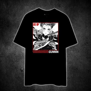 เสื้อแขนสั้น เสื้อยืดผ้าฝ้าย เสื้อยืดผ้านิ่ม BATTLE ANGEL ALITA GUNNM CYBERPUN