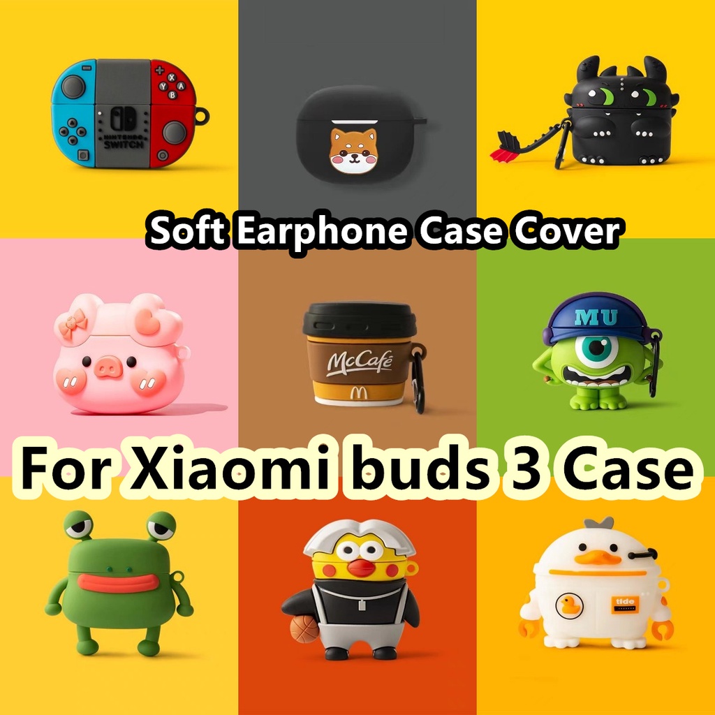 พร้อมส่ง! เคสหูฟัง แบบนิ่ม ลายการ์ตูนเสือ Staghorn สําหรับ Xiaomi Buds 3 Xiaomi Buds 3
