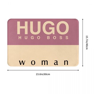 ใหม่ Hugo Boss Woman พรมปูพื้น ผ้าสักหลาด กันลื่น ดูดซับน้ําได้ดี ลายโลโก้ Hugo Boss Woman สําหรับห้องน้ํา ห้องนั่งเล่น โซฟา ห้องนอน 16X24 นิ้ว พร้อมส่ง