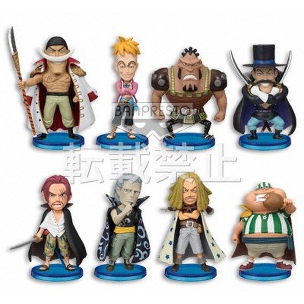 Whitebeard & Shanks Pirate Set ของแท้ JP แมวทอง - WCF Banpresto [โมเดลวันพีช] (8 ตัว)