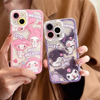 เคสโทรศัพท์มือถือ TPU ใส กันกระแทก ลายการ์ตูน Melodi Lucky Kuromi สําหรับ Samsung Galaxy S20FE S21FE S10 S20 S21 S22 S30 Plus Ultra 5G