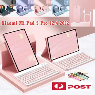 เคสหนัง พร้อมขาตั้ง 360 องศา สําหรับ Xiaomi Mi Pad 5 Pro 12.4 2022