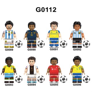 G0112 บล็อคตัวต่อ รูปนักฟุตบอล World Cup ของเล่นสําหรับเด็ก