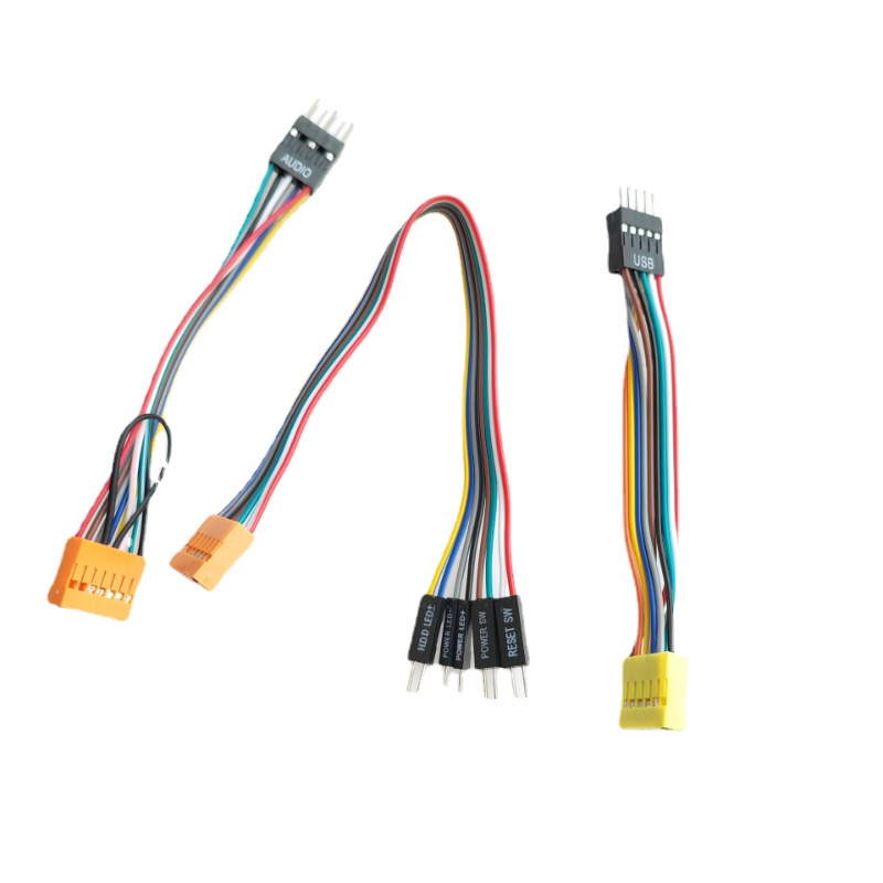 สายเคเบิ้ลสวิตช์รีเซ็ต 11Pin 9Pin USB 13Pin Audio 8pin HDD Power LED SW สําหรับ Lenovo Mainboard Connect to Ordinary ATX Computer Case