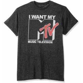 【HOT SALE】เสื้อยืดลําลอง แขนสั้น พิมพ์ลายโลโก้ I Want My Mtv เหมาะกับของขวัญวันพ่อ สไตล์วินเทจ สําหรับผู้ชาย